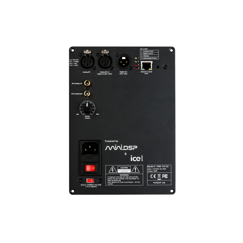 miniDSP PWR-ICE125 - plate amp with DSP technology